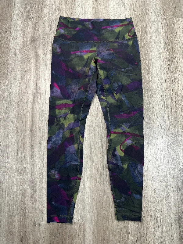 Athletic Leggings By Lululemon In Multi-colored, Size: M