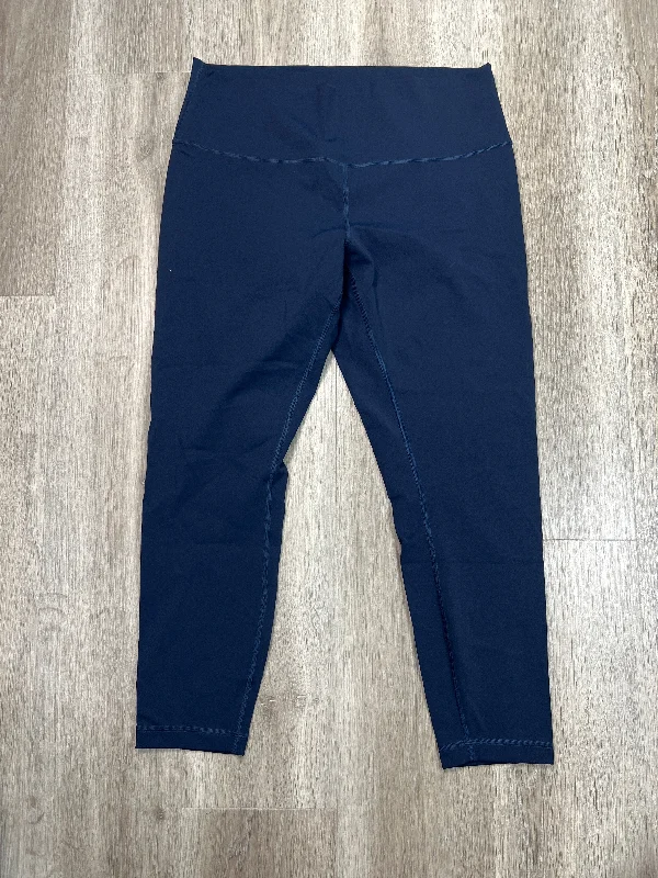 Athletic Leggings By Lululemon In Navy, Size: Xl