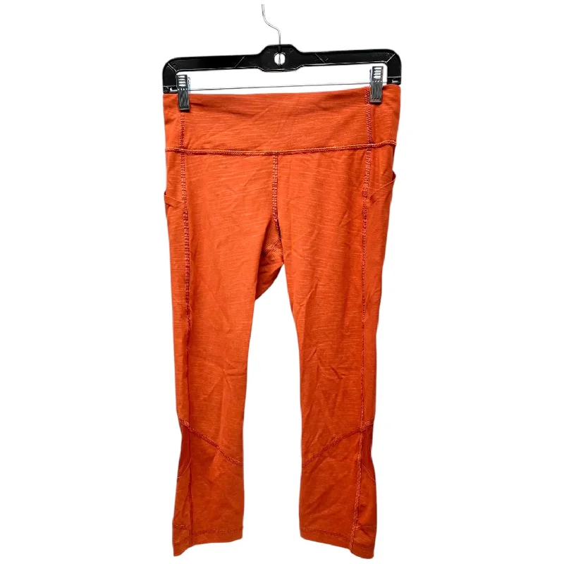 Athletic Leggings By Lululemon In Orange, Size: 6