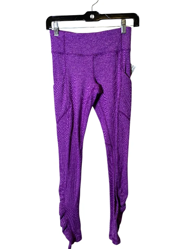 Athletic Leggings By Lululemon In Purple, Size: 4