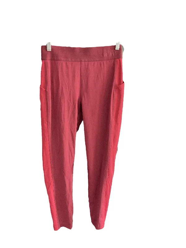 Athletic Leggings By Lululemon In Red, Size: 10