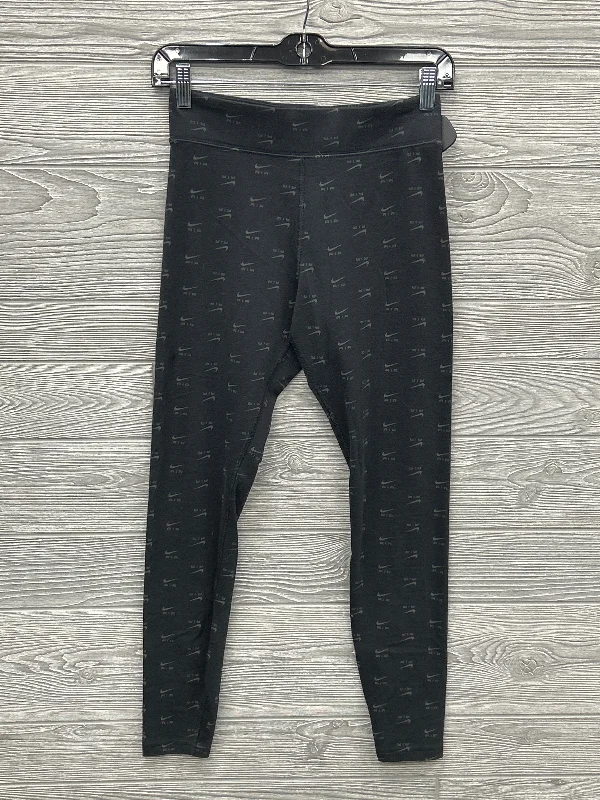 Athletic Leggings By Nike In Black, Size: S