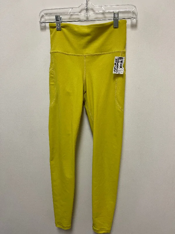 Athletic Leggings By Old Navy In Yellow, Size: Xs