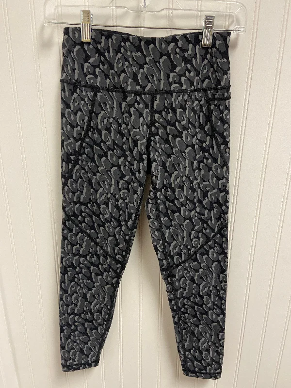 Athletic Leggings By Sweaty Betty In Black & Grey, Size: Xs