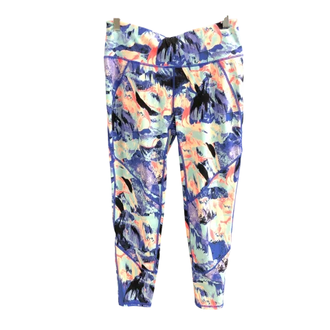 Athletic Leggings By Sweaty Betty In Blue & Pink, Size: M