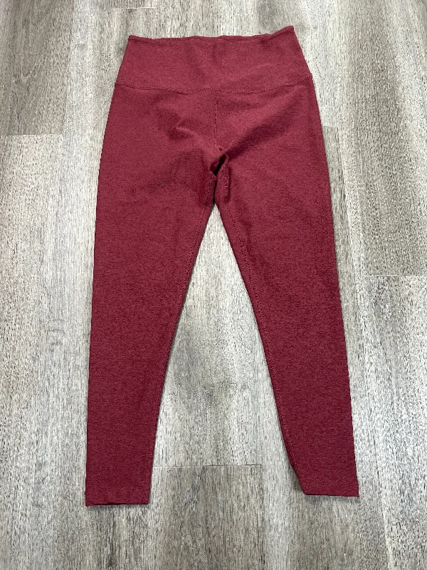 Athletic Leggings Capris By Beyond Yoga In Red, Size: Xl