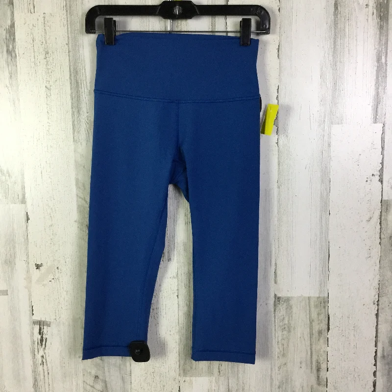 Athletic Leggings Capris By Lululemon In Blue, Size: 6