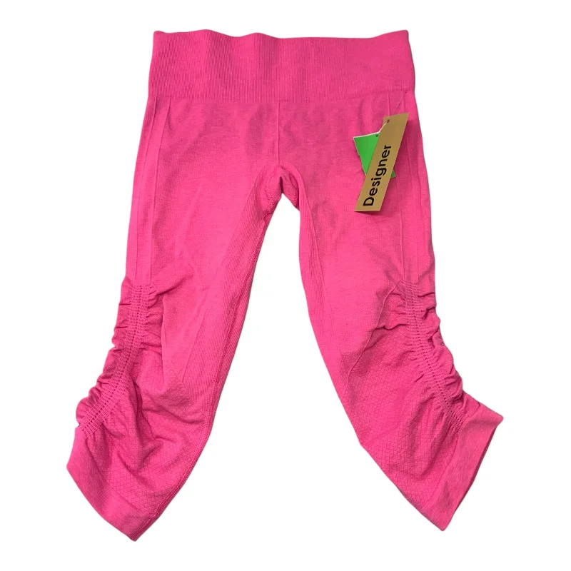 Athletic Leggings Capris By Lululemon In Pink, Size: S