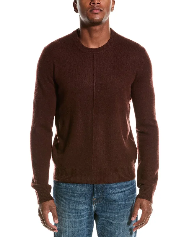 ATM Anthony Thomas Melillo Exposed Seam Cashmere Crewneck Sweater