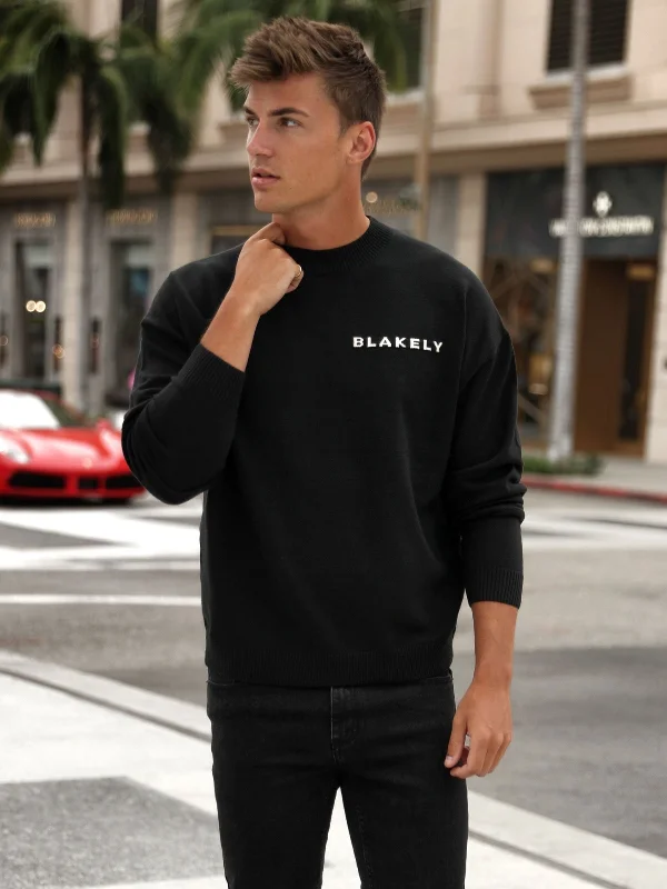 Blakely Knitted Sweater - Black