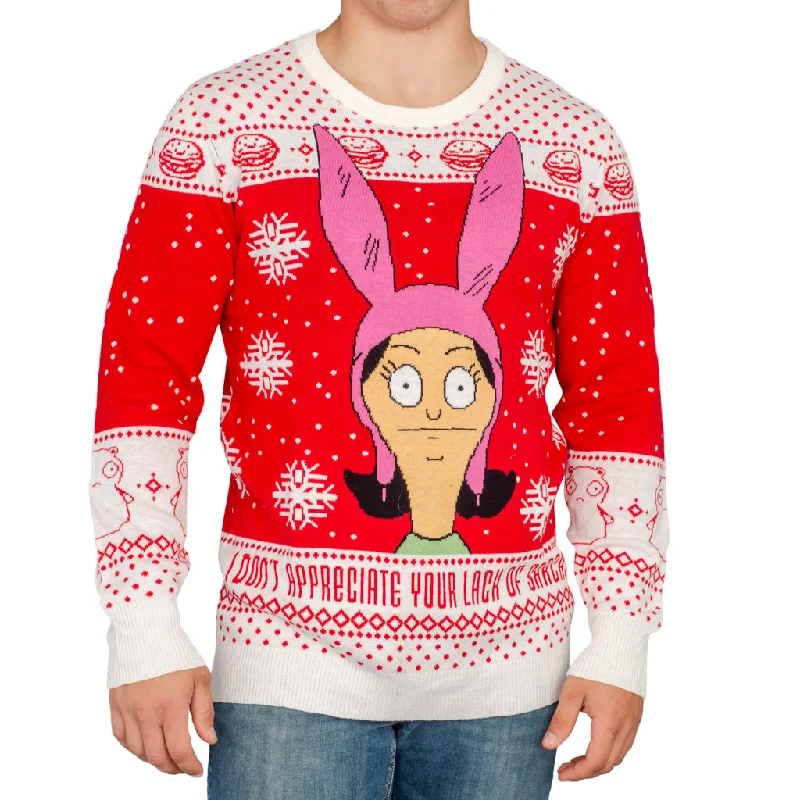 Bobs Burgers Louise Appreciate your Lack of Sarcasm Ugly Christmas Sweater