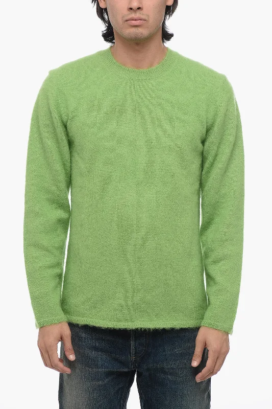 Comme Des Garçons HOMME PLUS Crew Neck Mohair Blend Sweater