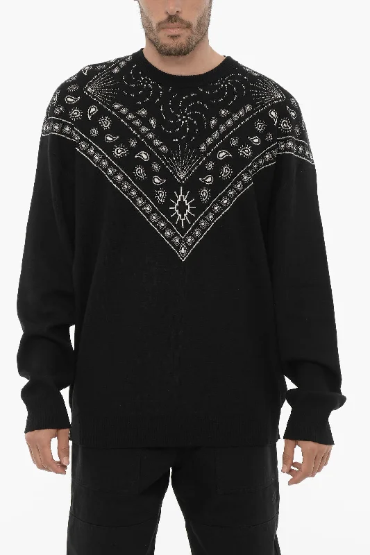 Marcelo Burlon Bandana Motif Crew-neck Sweater