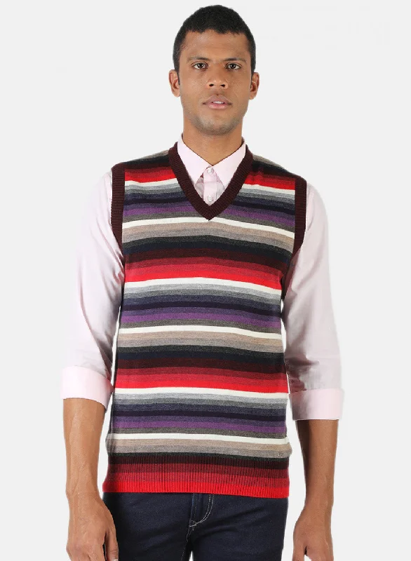 Men Multicolor Solid Sweater