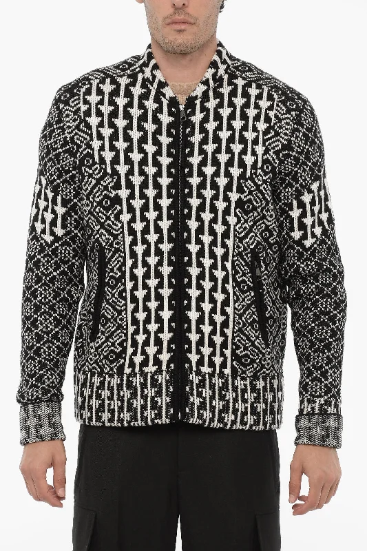 Neil Barrett Multi Patterned Wool Sweater