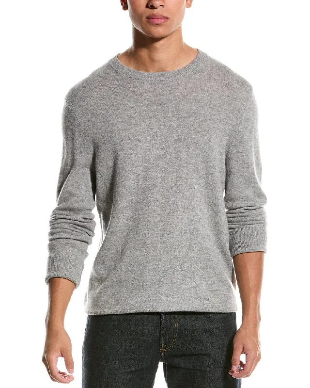 Qi Cashmere Solid Cashmere Crewneck Sweater