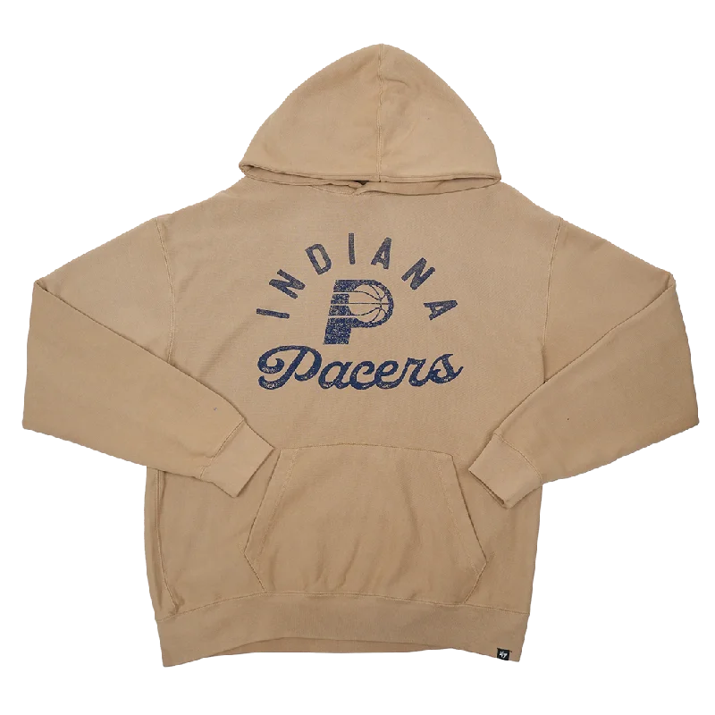 Adult Indiana Pacers Dusted Bowline River Hooded Sweatshirt in Natural by 47