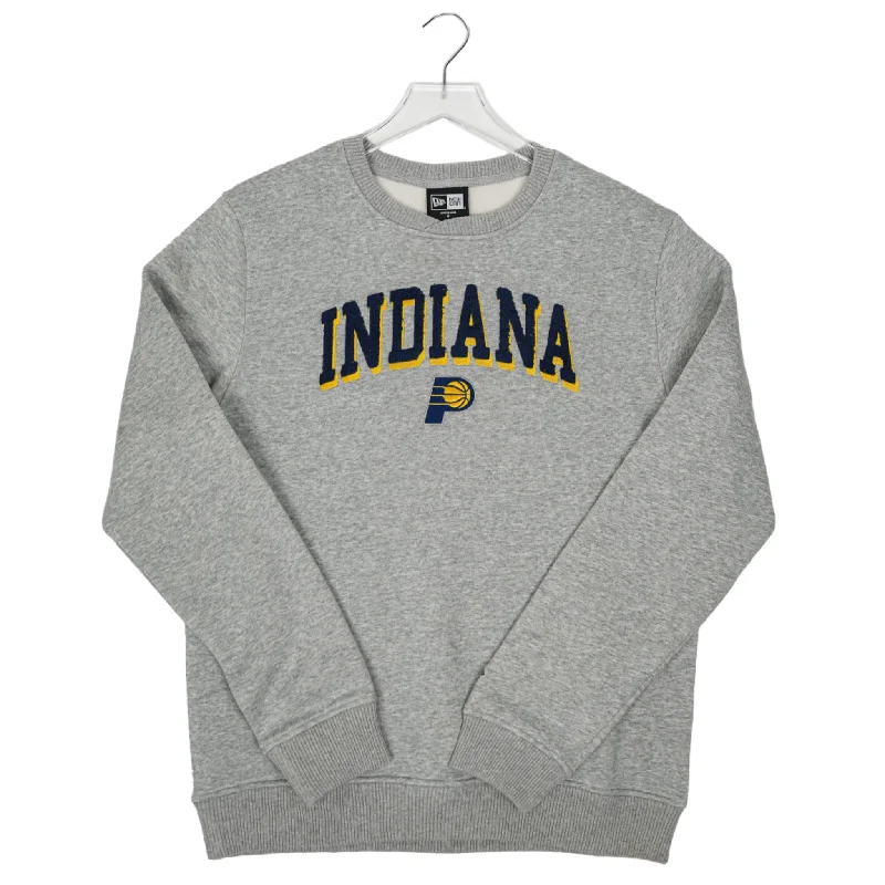 Adult Indiana Pacers Sport Night Crewneck Sweatshirt in Grey by New Era