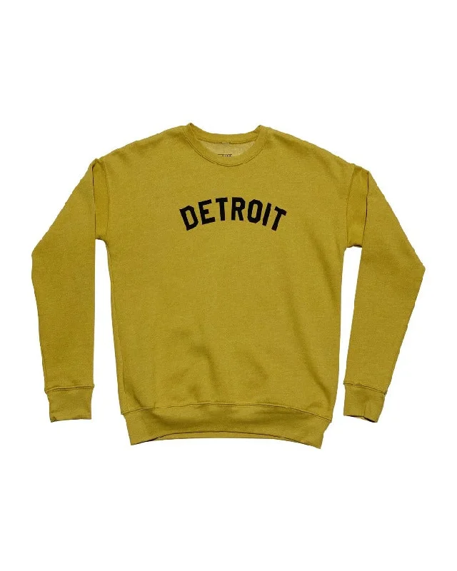 Ink Detroit Crewneck Sweatshirt - Mustard