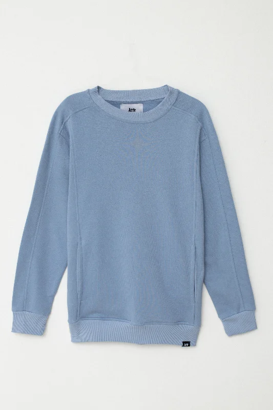 Side-pocket Technical Sweatshirt in Sky